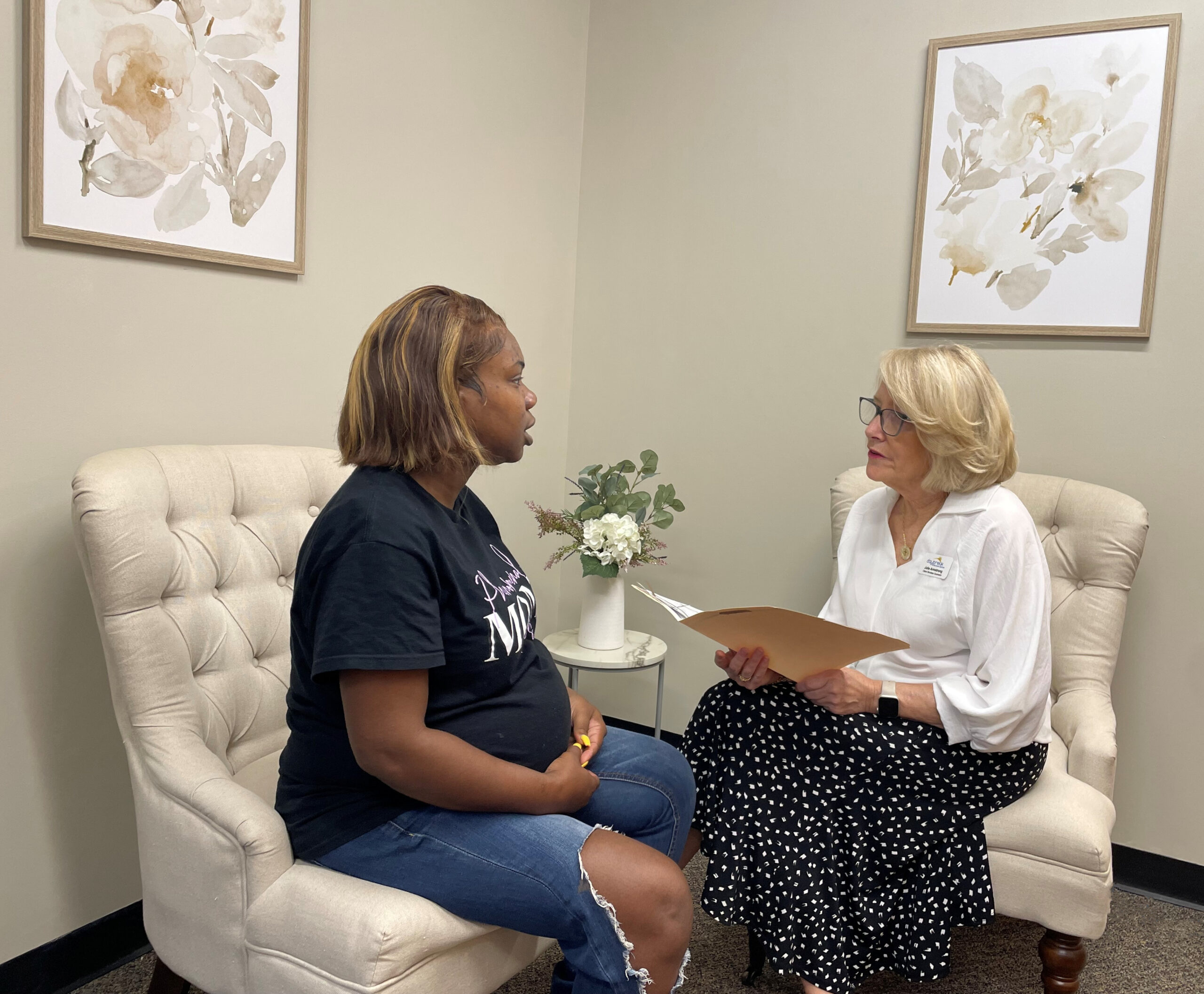 Woman receiving On-Site Counseling in Columbia, South Carolina